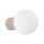 Wandlampe Bad IP44 Taupe G9 H:17 cm Glas blendarm