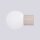 Wandlampe Bad IP44 Taupe G9 H:17 cm Glas blendarm