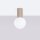 Deckenlampe Badezimmer Taupe IP44 G9 rund Ø12 cm Glas