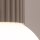 Deckenlampe Badezimmer Taupe IP44 G9 rund Ø12 cm Glas