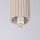 Deckenlampe Badezimmer Taupe IP44 G9 rund Ø12 cm Glas