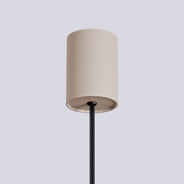 Pendelleuchte Glas blendarm Taupe G9 Ø12 cm Aluminium