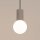 Pendelleuchte Glas blendarm Taupe G9 Ø12 cm Aluminium