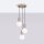 Pendelleuchte Metall Taupe G9 L:25 cm Glas 3-flammig