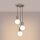Pendelleuchte Metall Taupe G9 L:25 cm Glas 3-flammig