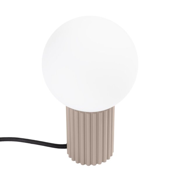 Tischleuchte Glas Aluminium Taupe G9 19 cm blendarm