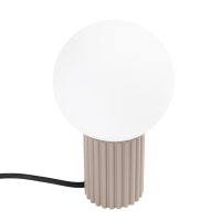 Tischleuchte Glas Aluminium Taupe G9 19 cm blendarm