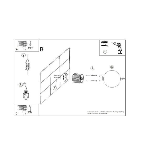 Wandleuchte Glas G9 IP44 H:12 cm Aluminium Burgund