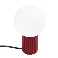 Blendarme Tischlampe Glas Aluminium G9 19 cm in Burgund