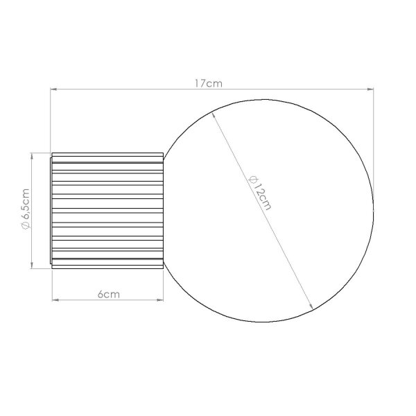 Wandleuchte Aluminium Glas in Pfirsich G9 IP44 T:17 cm