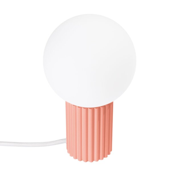 Tischlampe Glas Aluminium Pfirsich G9 19 cm blendarm