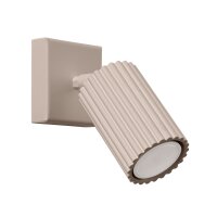 Flexibler Wandstrahler Aluminium Taupe GU10 H:16 cm