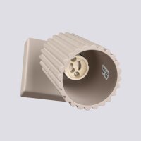 Flexibler Wandstrahler Aluminium Taupe GU10 H:16 cm