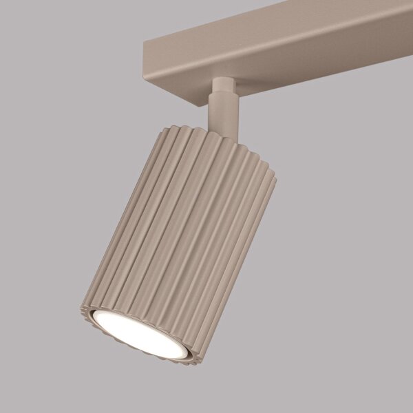 Deckenstrahler 2-flammig verstellbar 30 cm GU10 Taupe