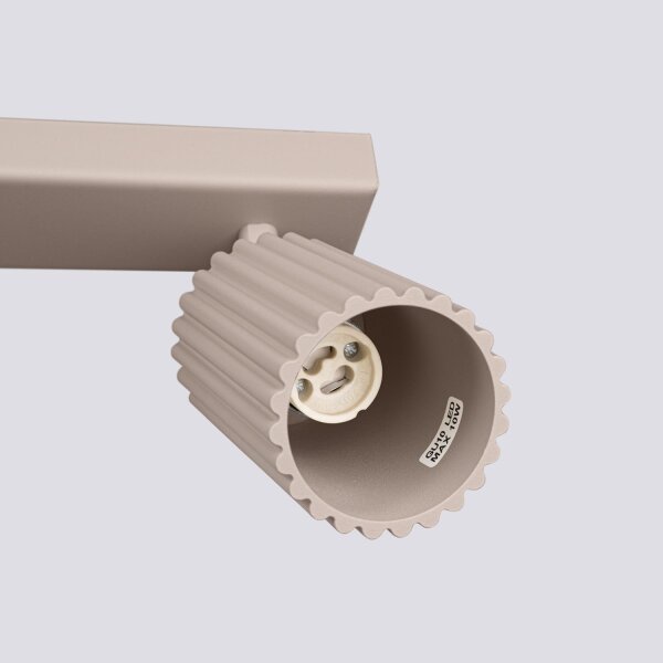 Deckenstrahler 3-flammig verstellbar 45 cm GU10 Taupe