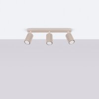 Deckenstrahler 3-flammig verstellbar 45 cm GU10 Taupe