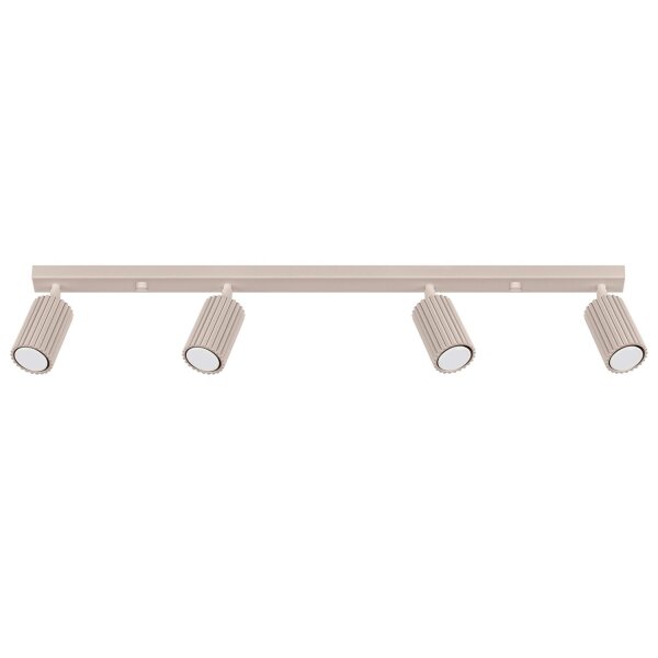 Deckenspot 4-flammig verstellbar 81 cm GU10 Taupe