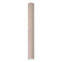 Deckenleuchte Aluminium Taupe Riffel GU10 &Oslash;6,5 cm...