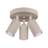 Flexibler Deckenstrahler Aluminium Taupe GU10 L:19,5 cm