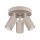 Flexibler Deckenstrahler Aluminium Taupe GU10 L:19,5 cm