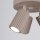 Flexibler Deckenstrahler Aluminium Taupe GU10 L:19,5 cm