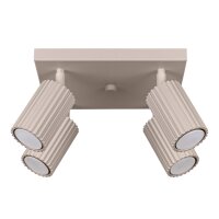 Deckenstrahler Taupe GU10 B:25 cm Aluminium verstellbar