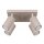 Deckenstrahler Taupe GU10 B:25 cm Aluminium verstellbar