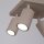 Deckenstrahler Taupe GU10 B:25 cm Aluminium verstellbar