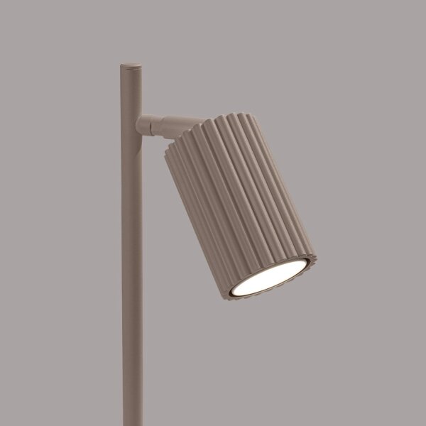 Tischlampe Aluminium Taupe GU10 43 cm Schreibtisch