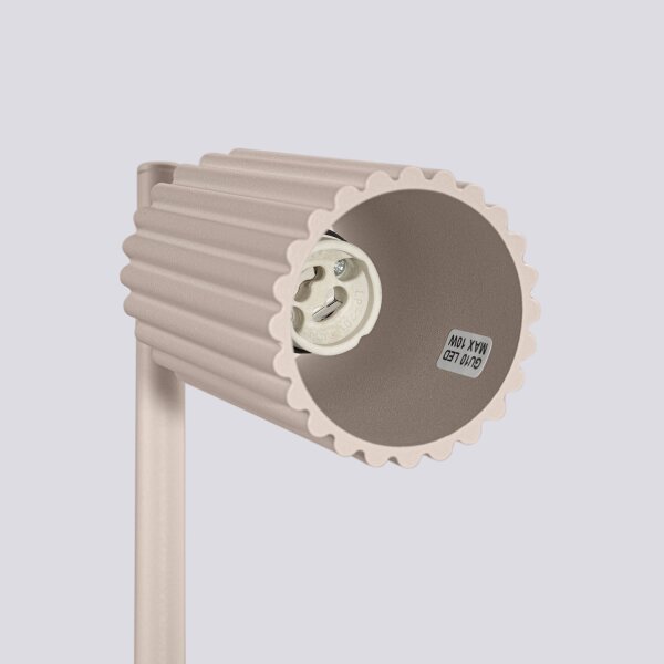 Tischlampe Aluminium Taupe GU10 43 cm Schreibtisch