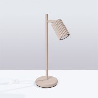 Tischlampe Aluminium Taupe GU10 43 cm Schreibtisch