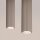 Pendelleuchte Aluminium Taupe GU10 30 cm 2-flammig