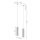 Pendelleuchte Aluminium Taupe GU10 30 cm 2-flammig