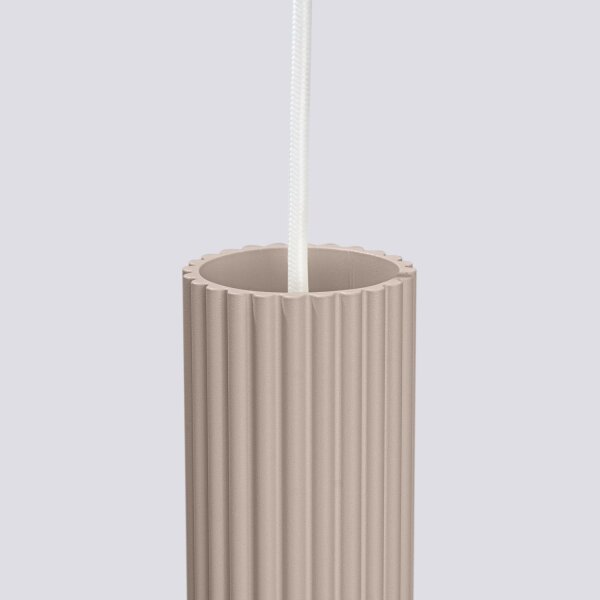 Pendelleuchte Aluminium Taupe GU10 45 cm 3-flammig