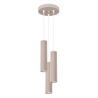 Hängelampe Aluminium Taupe GU10 B:19,5 cm 3-flammig