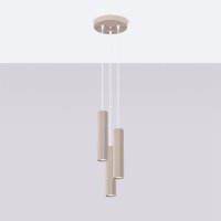 Hängelampe Aluminium Taupe GU10 B:19,5 cm 3-flammig
