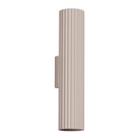 Wandleuchte Metall Taupe GU10 H:30 cm Up Down 2-flammig