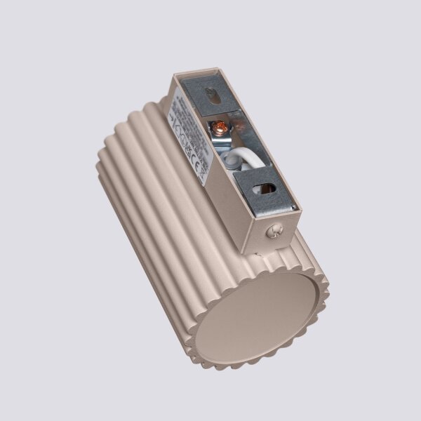 Wandleuchte Aluminium Taupe GU10 H:10 cm Modern
