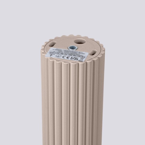 Runde Deckenleuchte Aluminium Taupe GU10 H:30 cm Modern