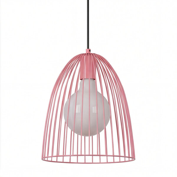 Hängelampe Kinder Rosa Metall E27 Ø24,5 cm Mädchen