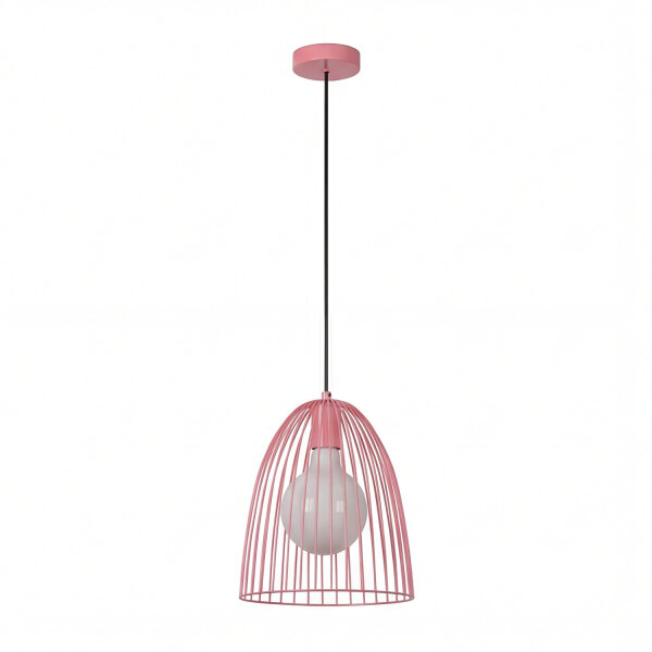 Hängelampe Kinder Rosa Metall E27 Ø24,5 cm Mädchen