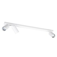 Deckenspot GU10 3-flammig verstellbar 70 cm Weiß