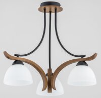Deckenlampe Glas Metall E27 46 cm 3-flammig Rustikal