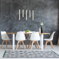 Hängeleuchte Metall Gold 60 cm 5-flammig Modern...