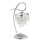 Tischlampe Metall Kristall 37 cm E14 Chrom Modern