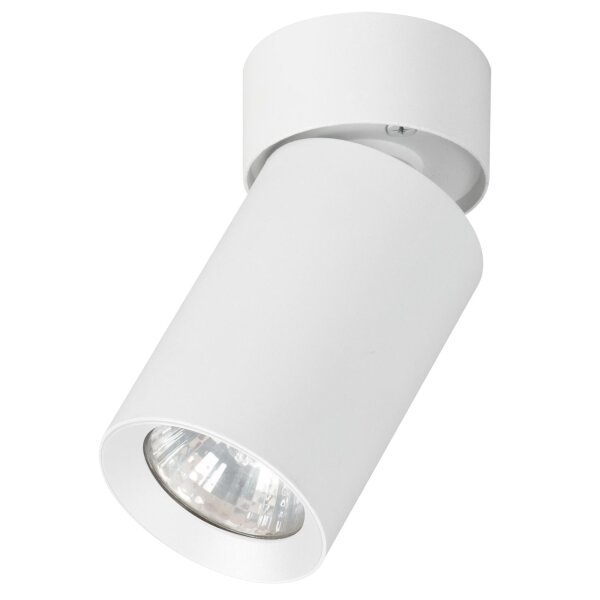 Deckenspot klein Ø 6 cm Metall GU10 verstellbar Weiß