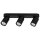 Deckenlampe 3-flammig GU10 Schwarz 38 cm Metall Spot