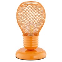 Tischlampe Kinderzimmer Orange Metall 21 cm E14...