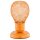 Tischlampe Kinderzimmer Orange Metall 21 cm E14 K&auml;figschirm
