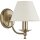 Wandlampe Messing Antik Creme E14 Jugendstil 21 cm